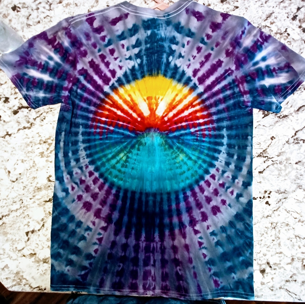 Hand-made tie-dye T-shirt